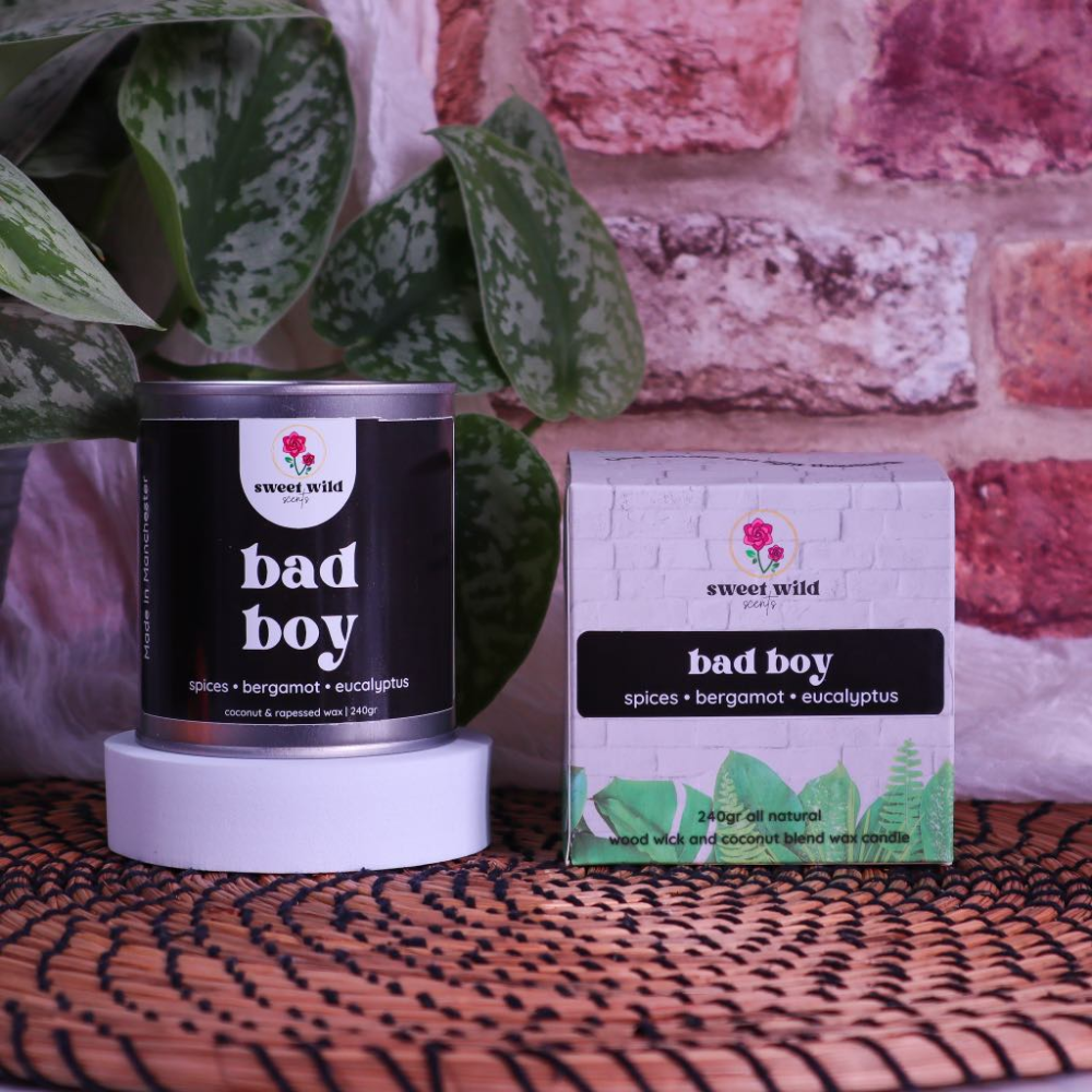 Sweet Wild Large Scented Candle Tin - Bad Boy