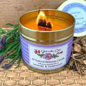 Candle by Gabriella Oils: Lavender and Cederwood Beeswax Candle